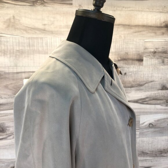 Vintage Burberry Long Coat - Size 8 - Picture 3 of 13